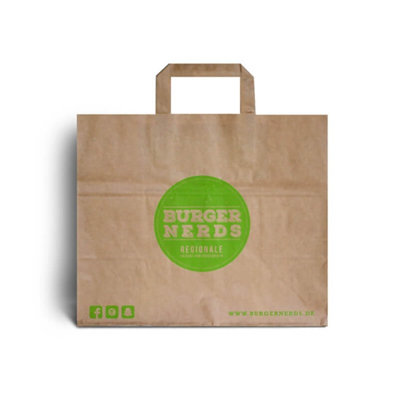 Printed Patisserie Paper Carrier Bags