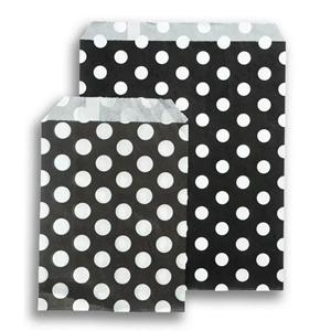 Black Polka Dot Paper Bags