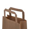 Recycled Brown Carrier Bags with Flat Handles