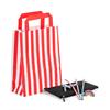 Red Candy Stripe Paper Carrier Bags [HappyPack.me Brand]