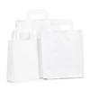 White Carrier Bags with Flat Handles