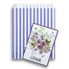 Purple Candy Stripe Paper Bags