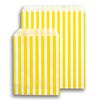 Yellow Candy Stripe Paper Bags