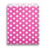 Shocking Pink Polka Dot Paper Bags