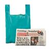 Recycled Green Vest Style Plastic Carrier Bags