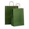 Dark Green Paper Carrier Bags with Twisted Handles