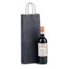 Italian Blue Paper One Bottle Bag with Twisted Handles