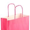 Magenta Paper Carrier Bags with Twisted Handles
