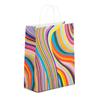 Seventies Design Paper Carrier Bags with Twisted Handles