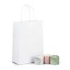 White Premium Italian Paper Carrier Bags with Twisted Handles