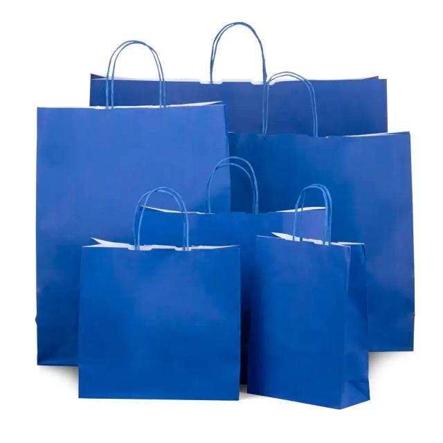 Blue Paper Bags