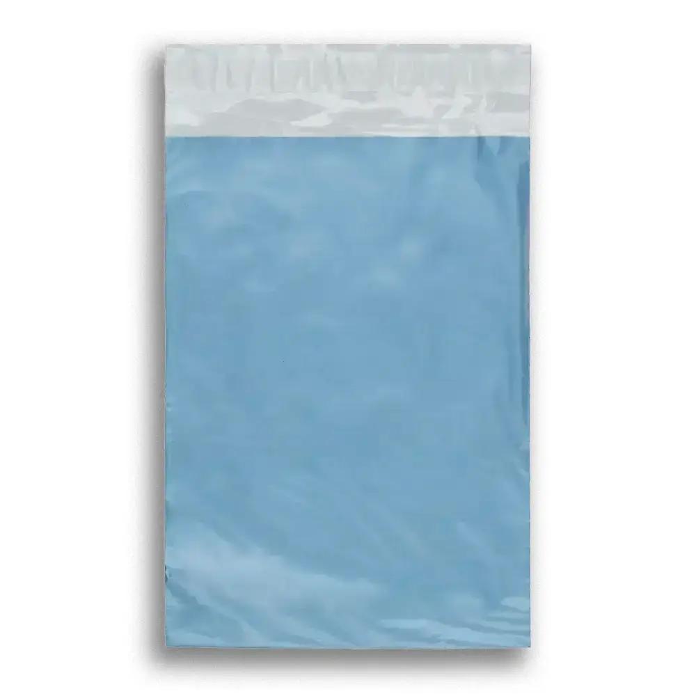 Metallic Blue Mailing Bags - Recycled Plastic