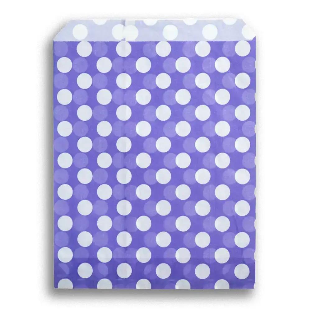 Purple Polka Dot Paper Bags