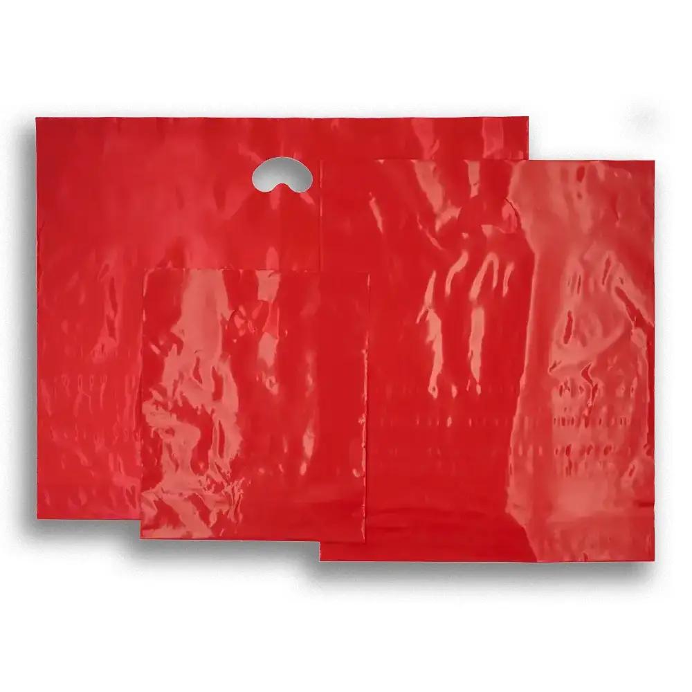 Red Premium Degradable Plastic Carrier Bags