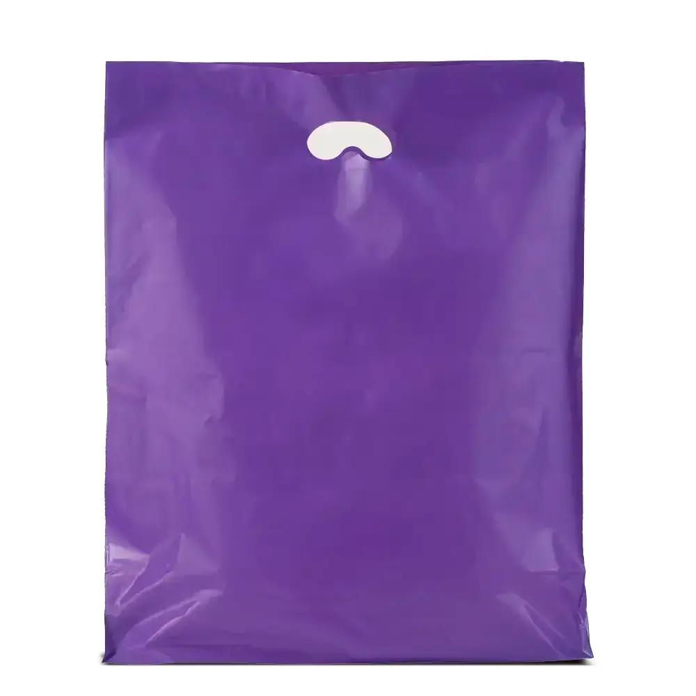 Purple Degradable Plastic Carrier Bags