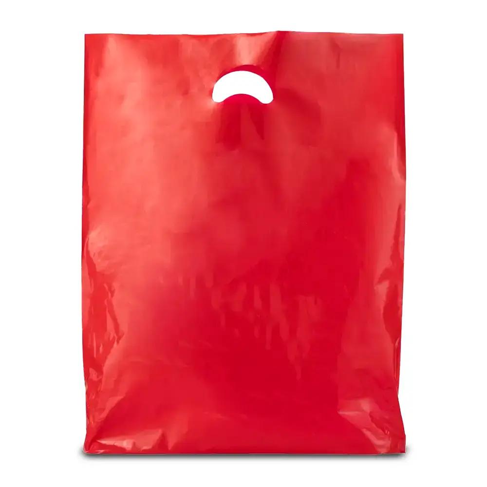 Red Classic Plastic Carrier Bags [Standard Grade]