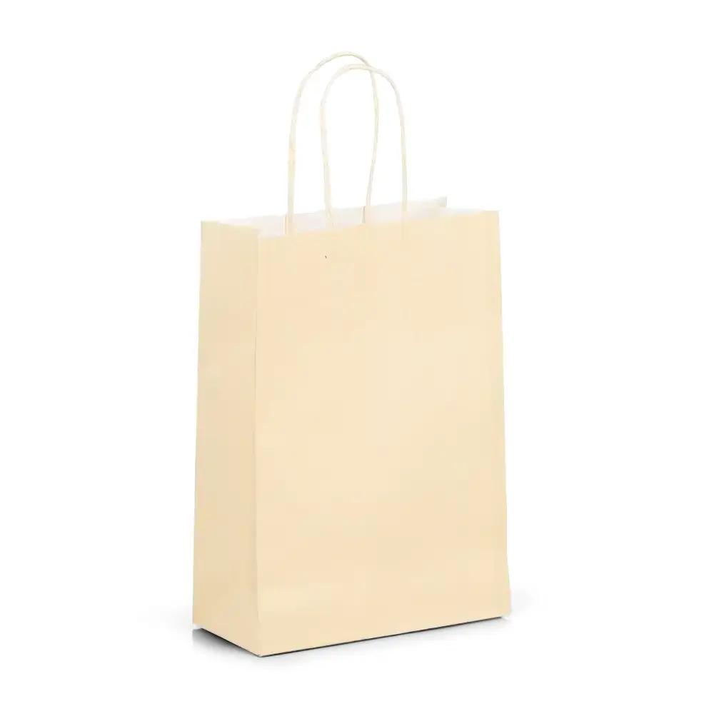 Ivory Premium Italian Paper Carrier Bags with Twisted Handles