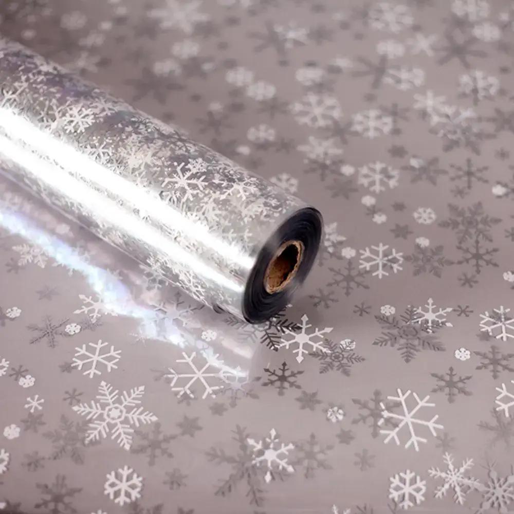 Snowflake Design Cellophane Florist Roll