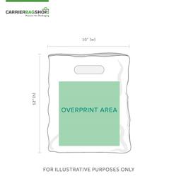 Harrods Green Printed Varigauge Plastic Carrier Bags